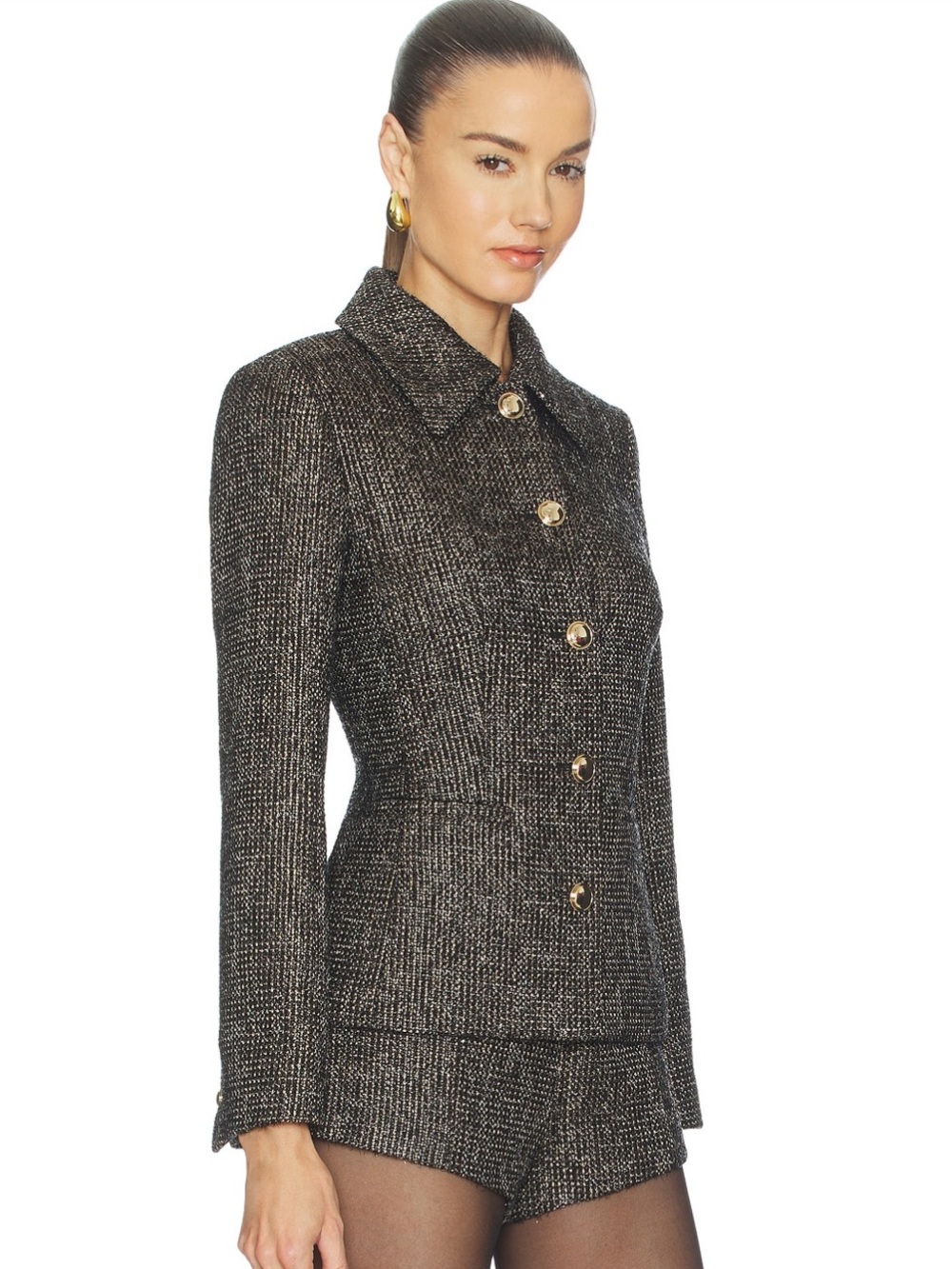 L’academie Rita Jacket and Rita Short Set in Black Multi - Picture 3 of 11